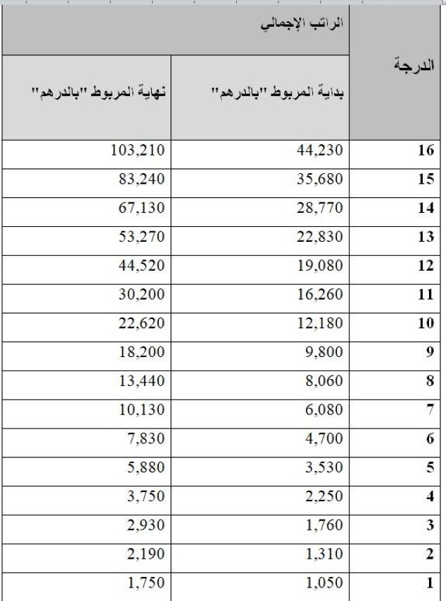 جدول الرواتب كاملا 15 ألف حد أدنى للمواطن الجامعي في حكومة دبي أخبار صحيفة الرؤية