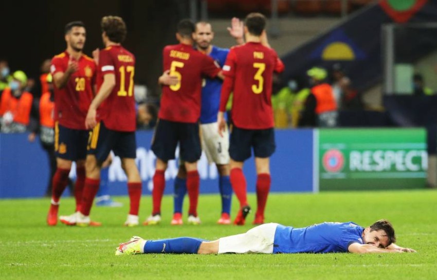 منتخب إسبانيا يتأهل لنهائي دوري الأمم الأوروبية ويوقف سلسلة اللاهزيمة  لإيطاليا - أخبار صحيفة الرؤية